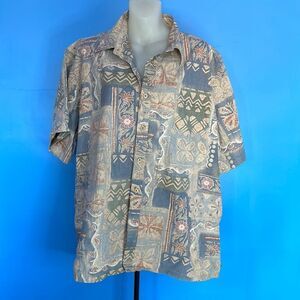 Cooke Street Honolulu Men's XL Hawaiian Aloha Shirt Tropical Floral